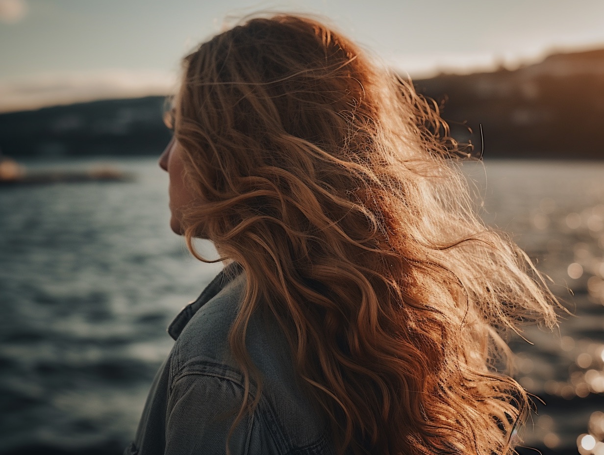 Schönes vollen Haar